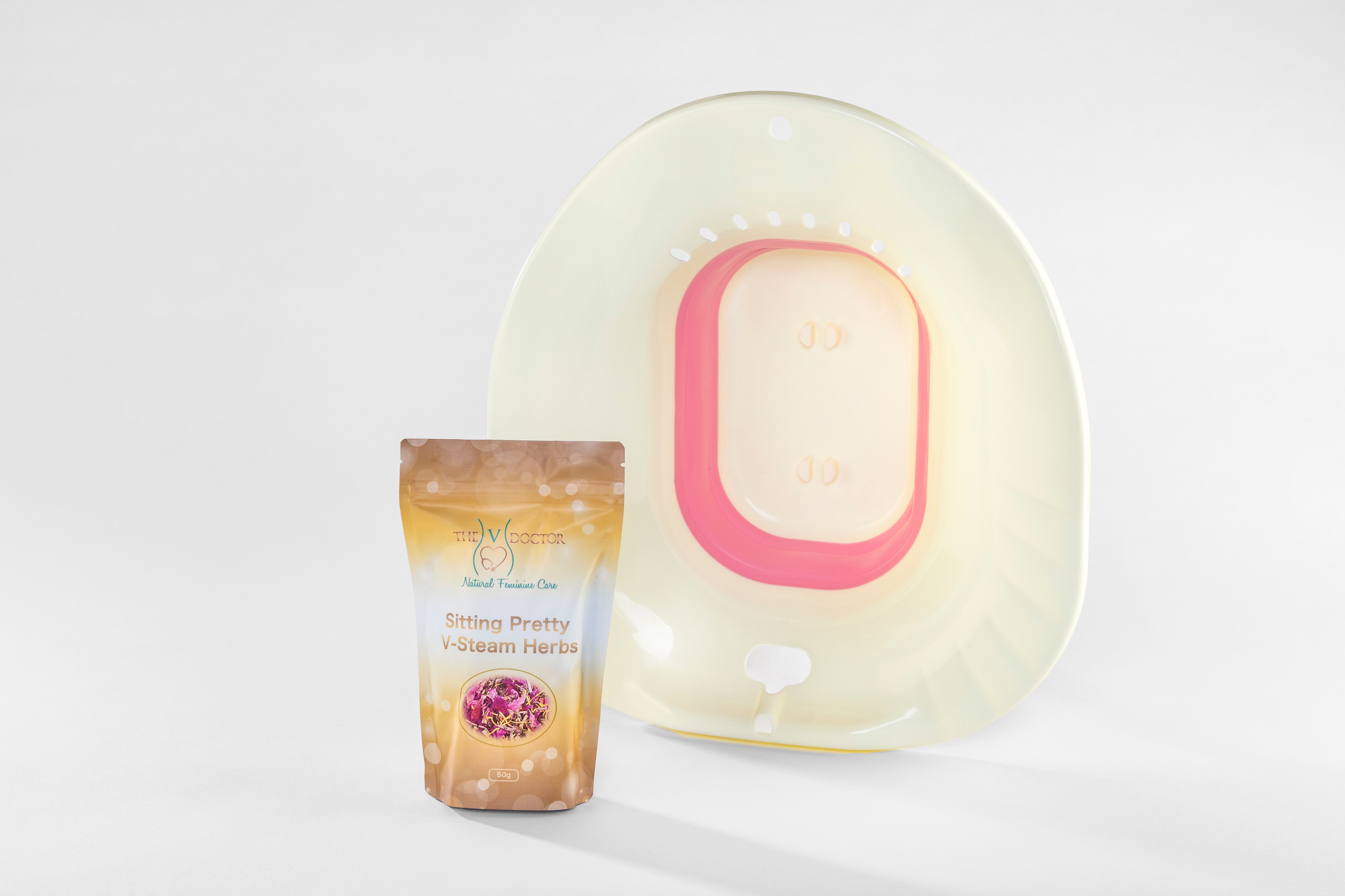 "Sitting Pretty" Yoni Seat and V-Steam Herbs Combo - Yoni Detox Steam