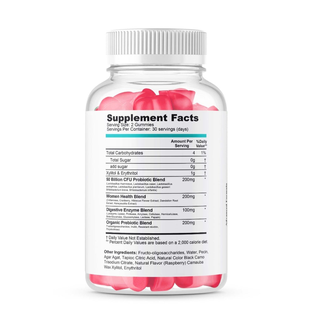 NEW Cranberry PROBIOTICS - Feminine Balance GUMMIES - Prevent Urinary Tract Infections