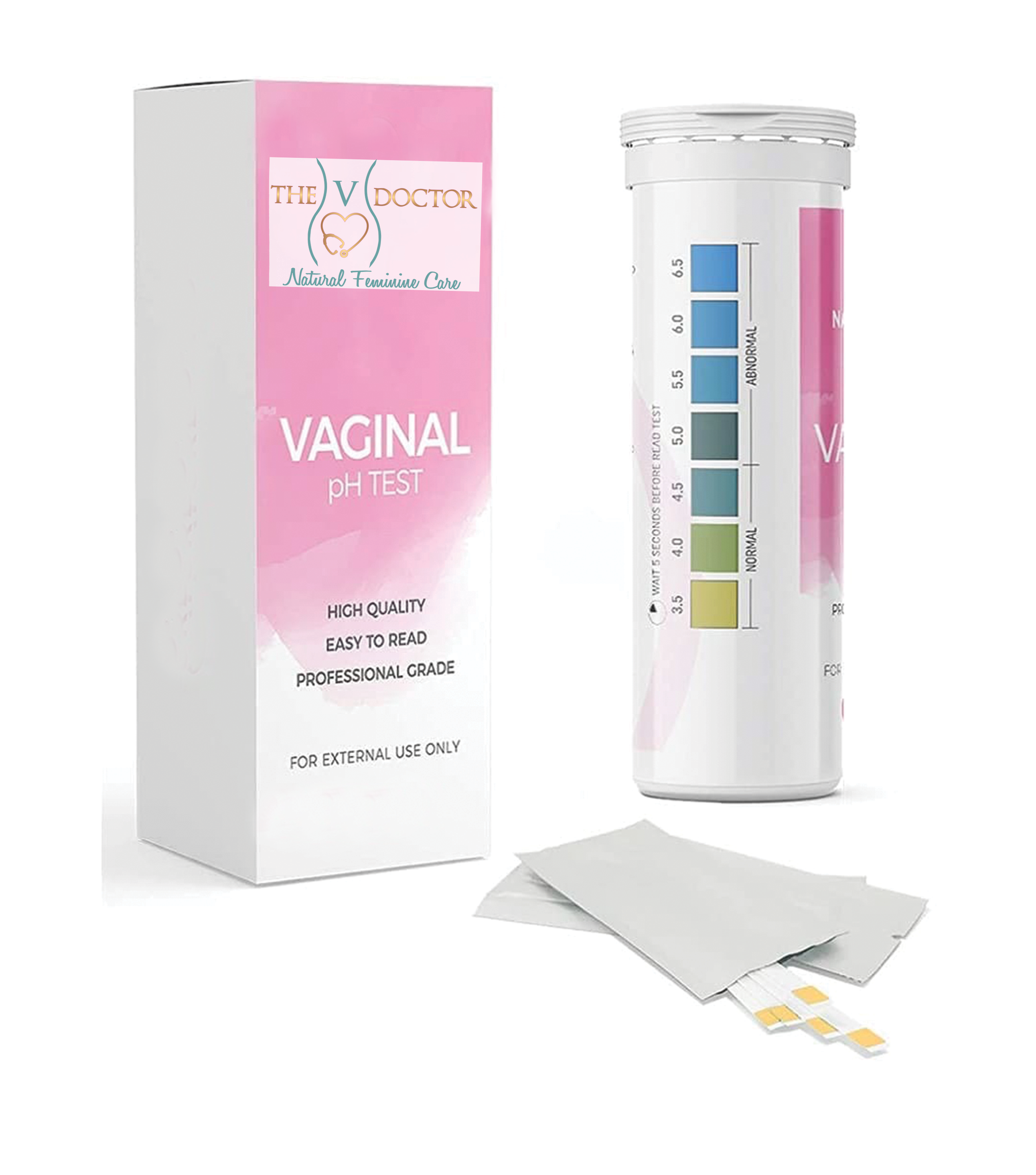 PRECISE-V pH TEST STRIPS  "Keep It Balanced" - The V Doctor Natural Feminine Care