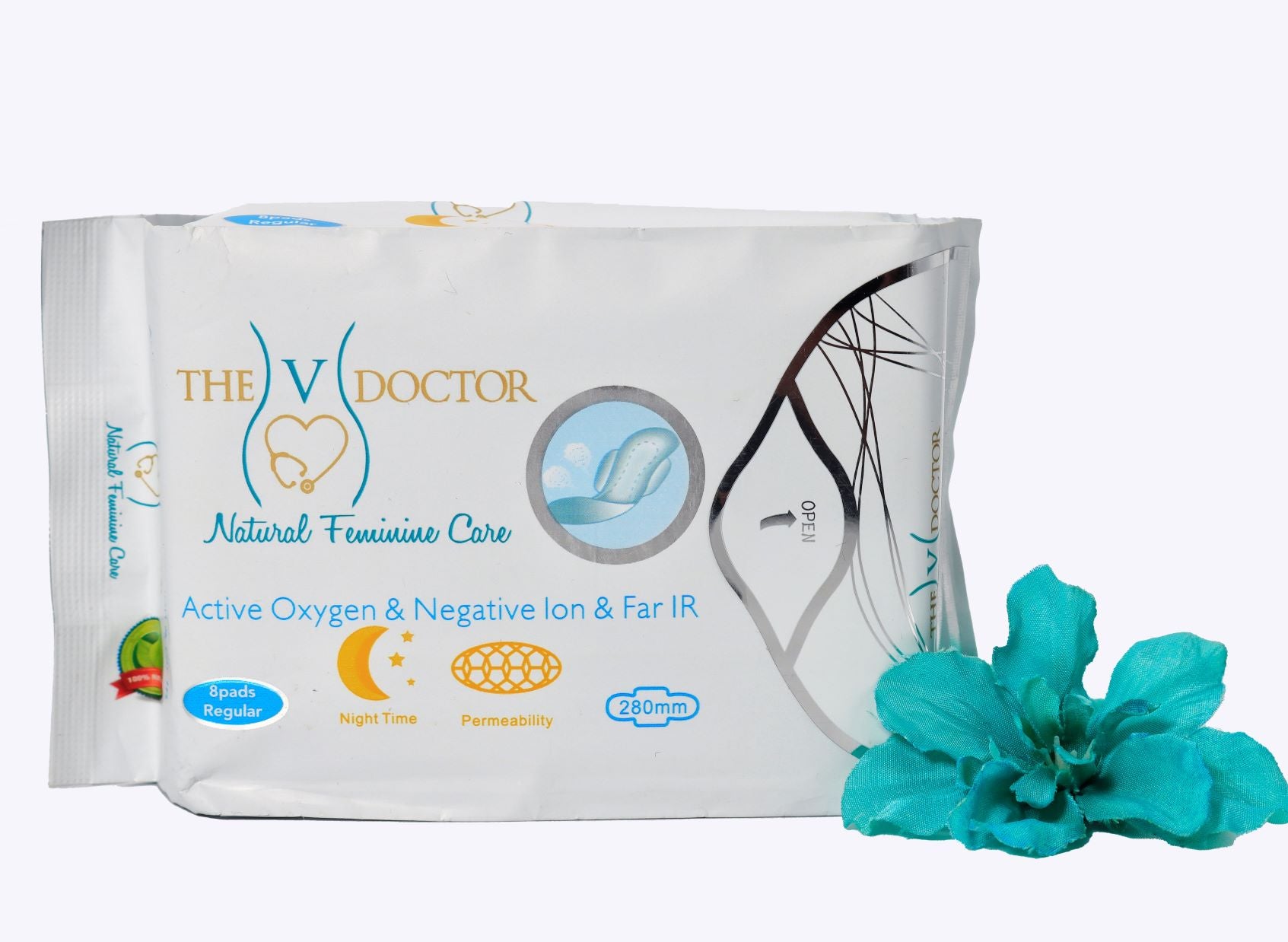 Organic Maxi Pads Super (Night Time) - The V Doctor Natural Feminine Care