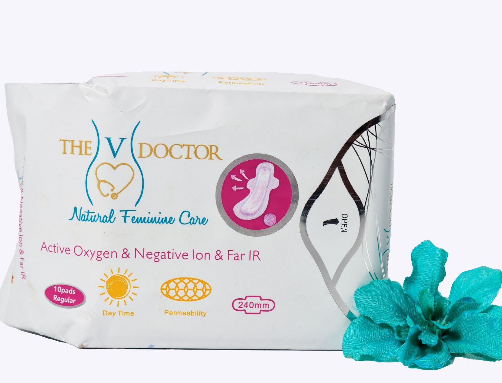 Organic Maxi Pads Regular (Day Time) - The V Doctor Natural Feminine Care