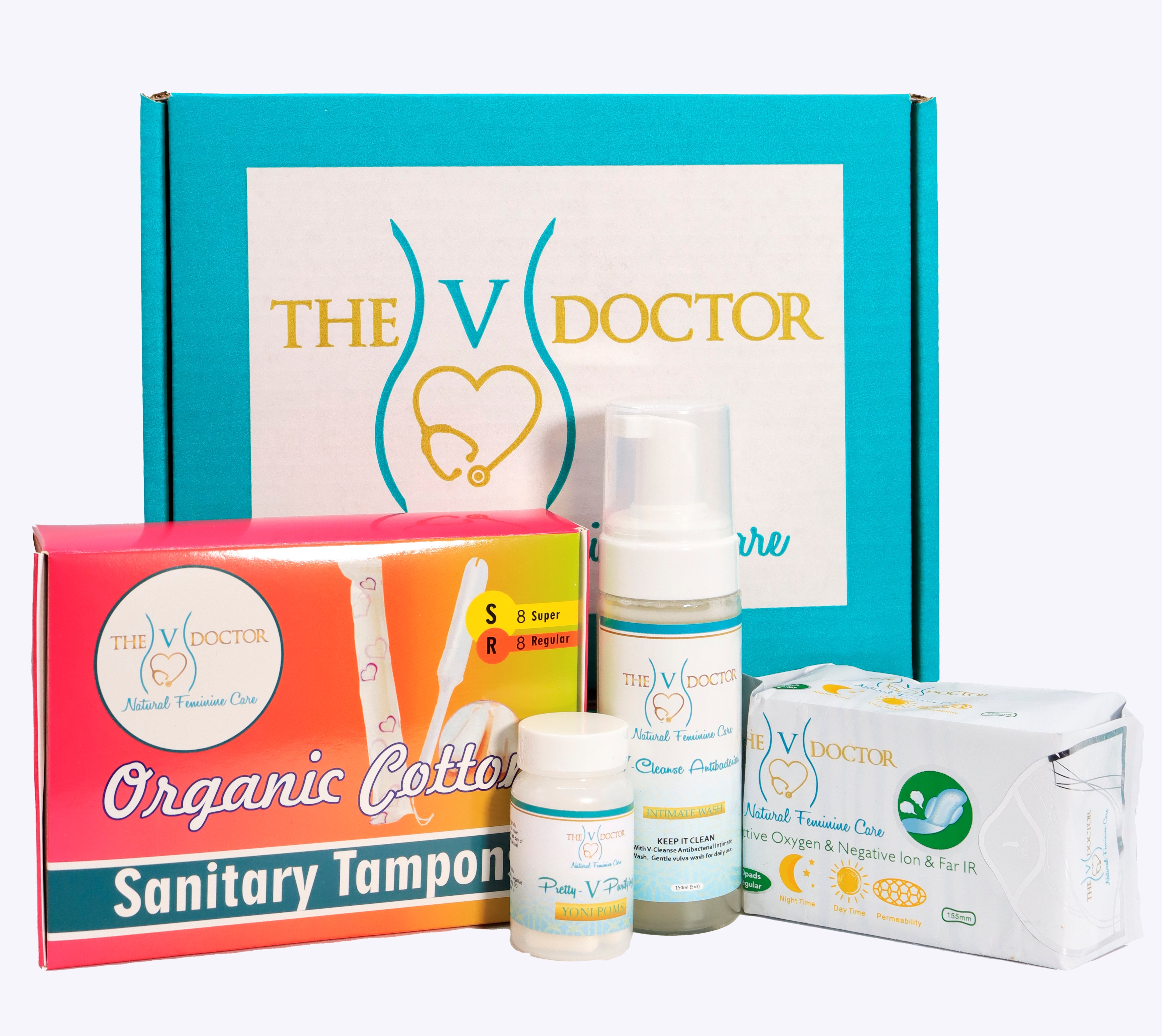 Code Red V Box- Organic Tampons - The V Doctor Natural Feminine Care